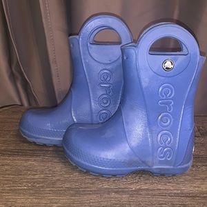 Children’s size 10 crocs rain boots